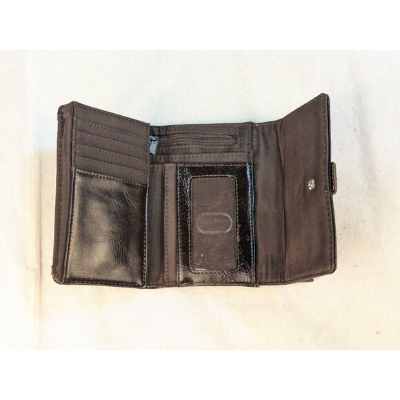 NINE & CO BRAND CLASSIC Brown MULTI-COMPARTMENT TRI-FOLD‎ WALLET SNAP - Picture 6 of 13